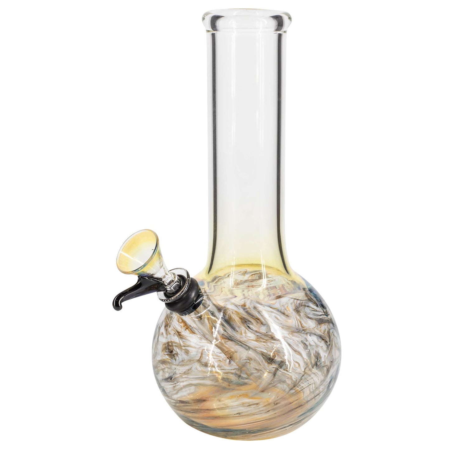 LA Pipes Raked Tiger Stripe Accented Beaker Bong