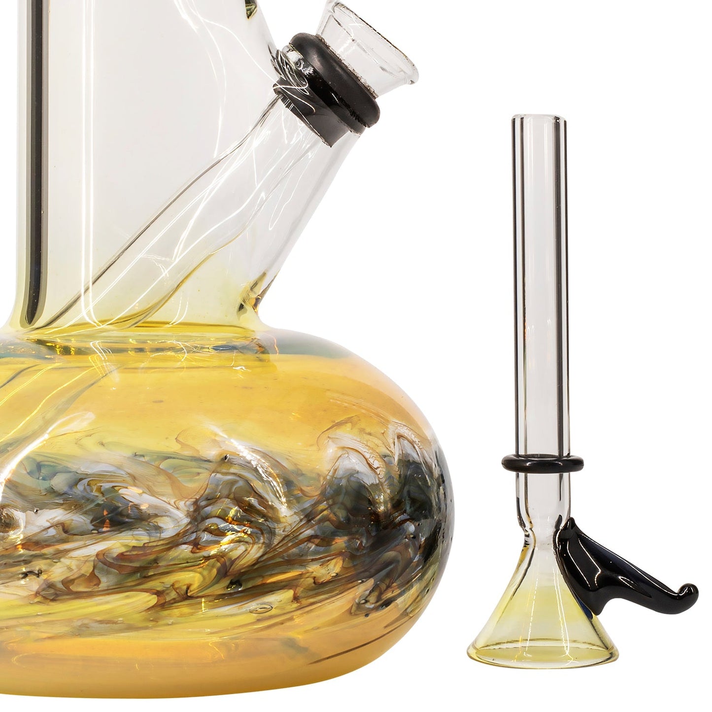 LA Pipes "Smoke Signals" Buoy Fumed Base Bong