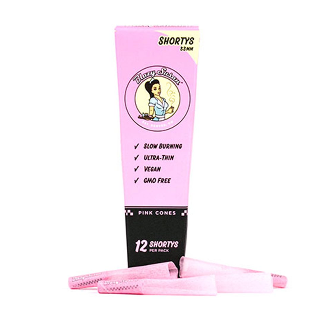 Blazy Susan Pink Paper Cones