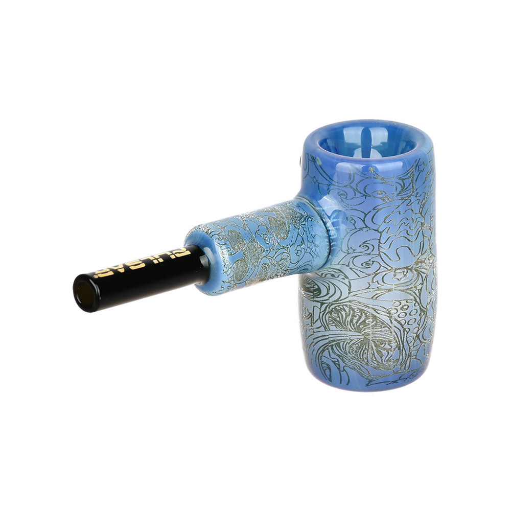 Pulsar Inside Print Glass Mini Hammer Bubbler | Melting Shrooms | 3.5"