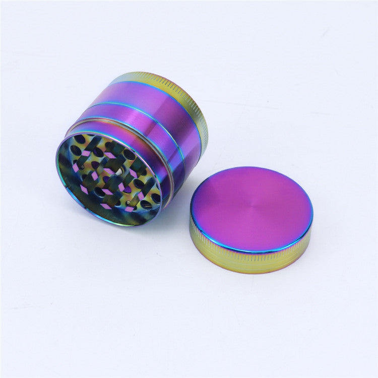 4 Piece Zinc Alloy Iridescent Metal Grinder