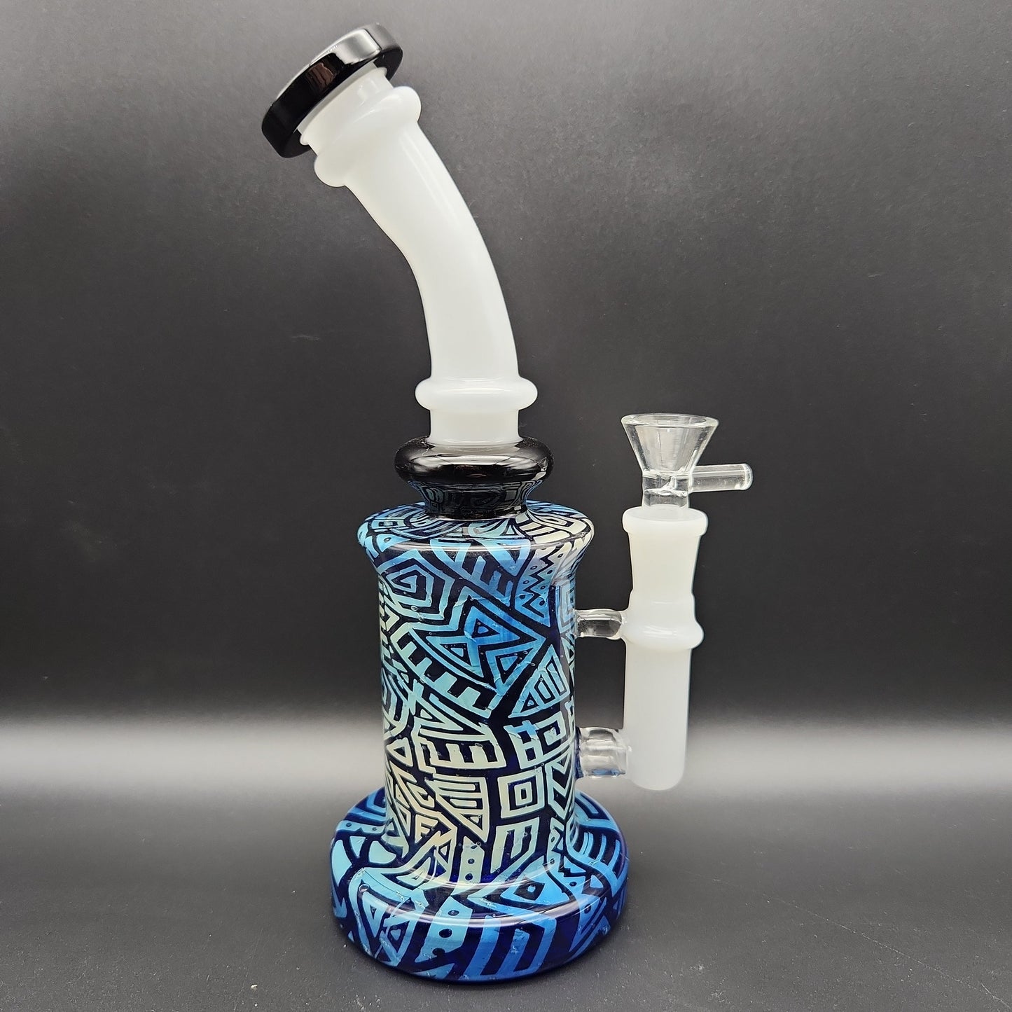 9.5" Etched Hollowfoot Water Pipe