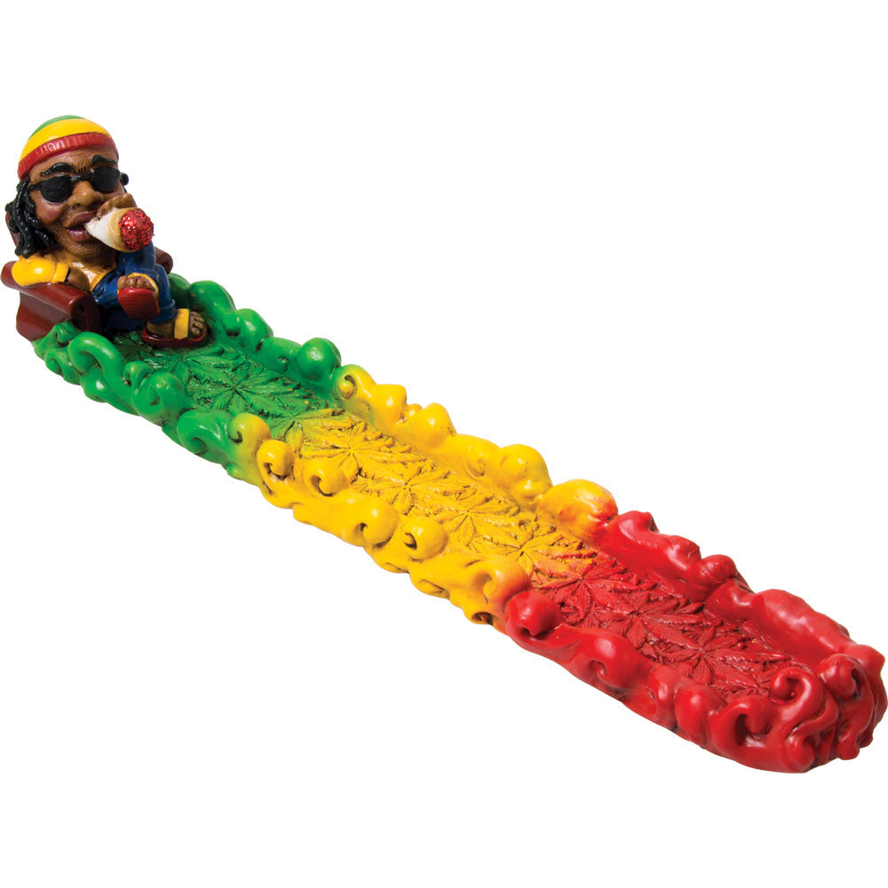 Jamaican Leaf Polyresin Incense Holder