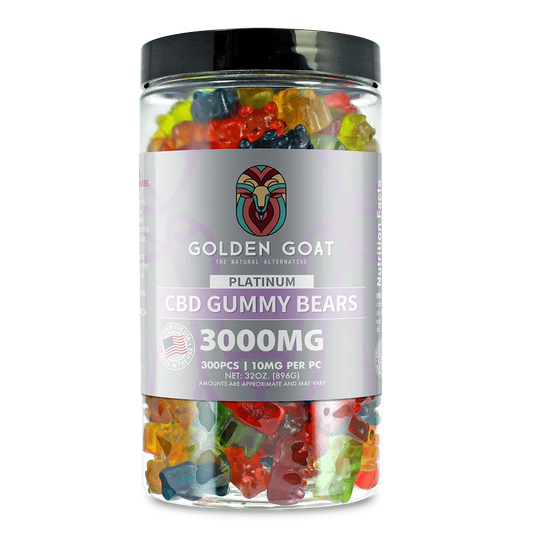 Platinum CBD Gummies 3000mg - Clear Bears