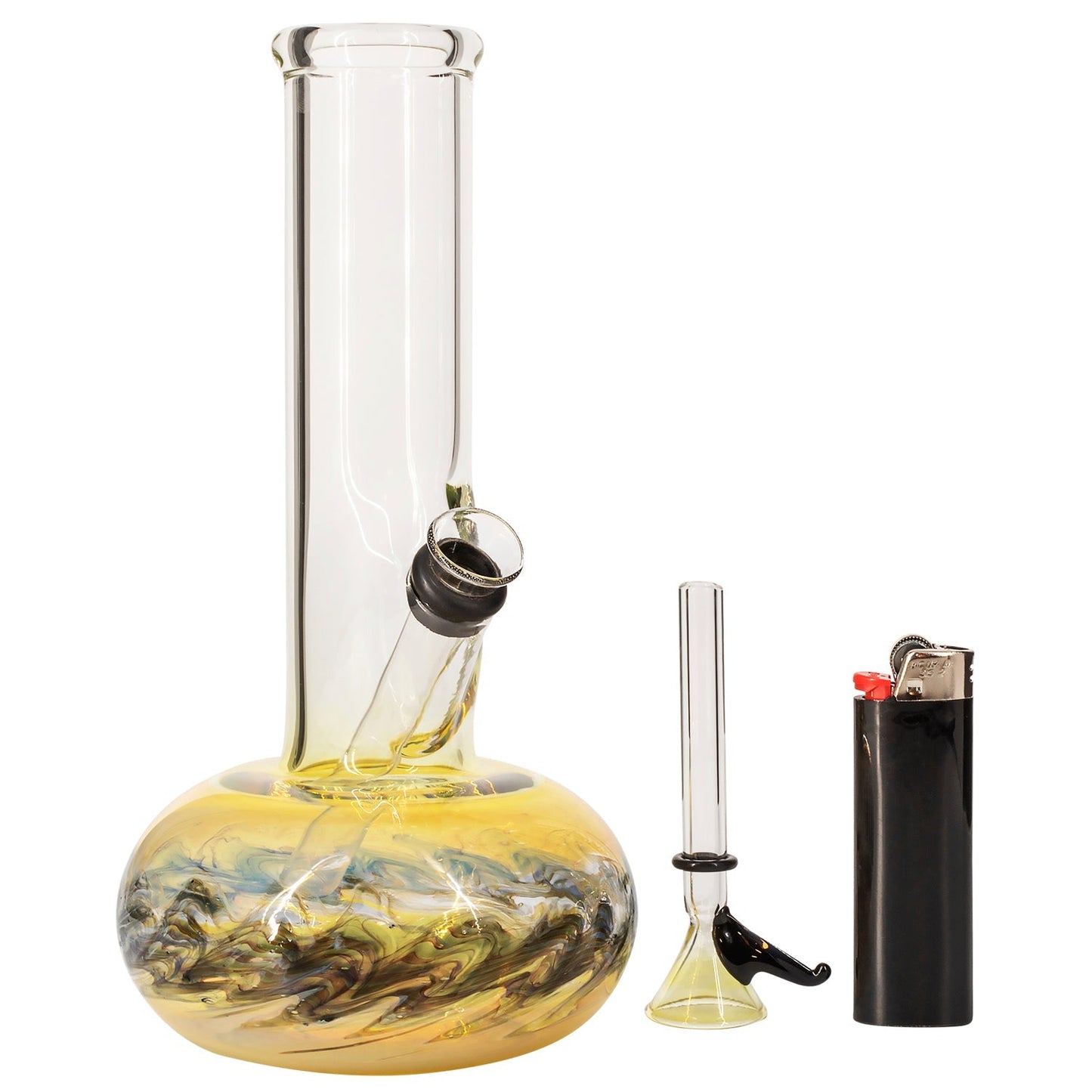 LA Pipes "Smoke Signals" Buoy Fumed Base Bong