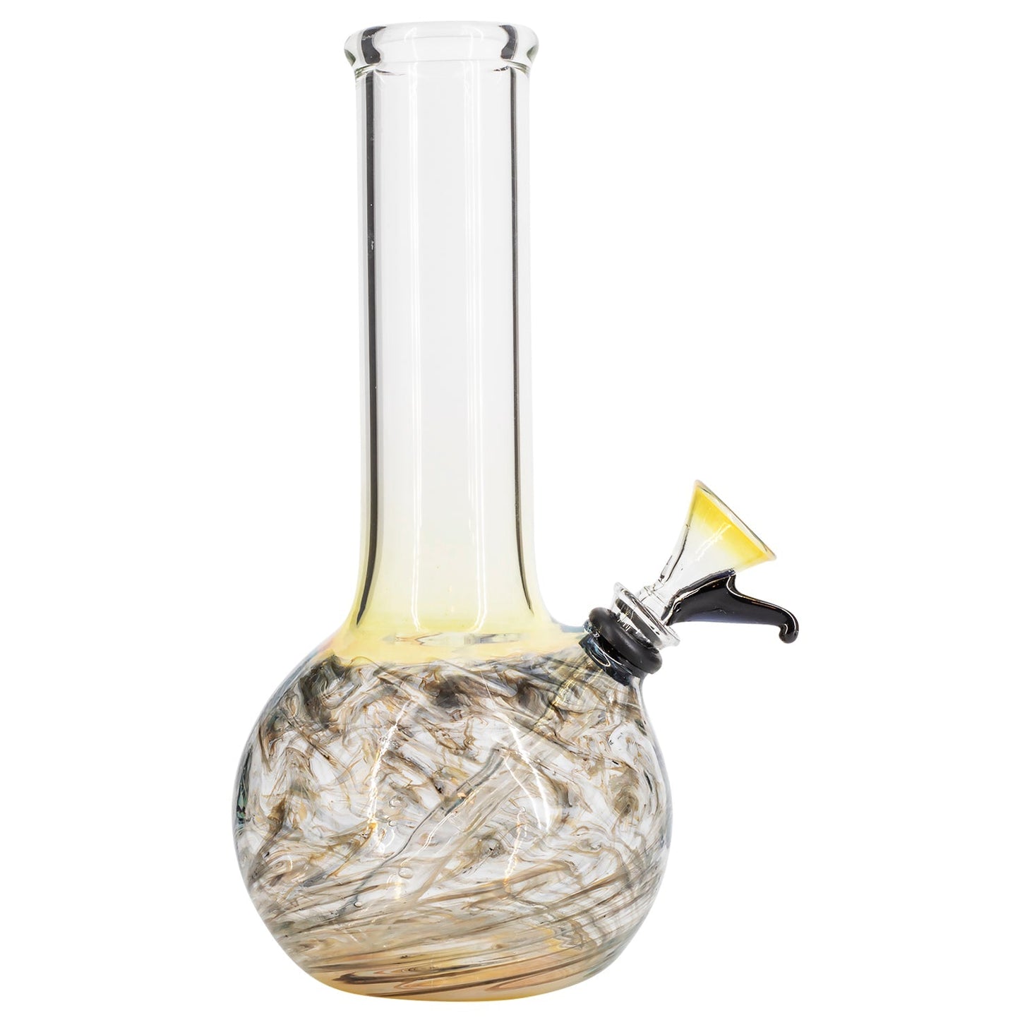 LA Pipes Raked Tiger Stripe Accented Beaker Bong