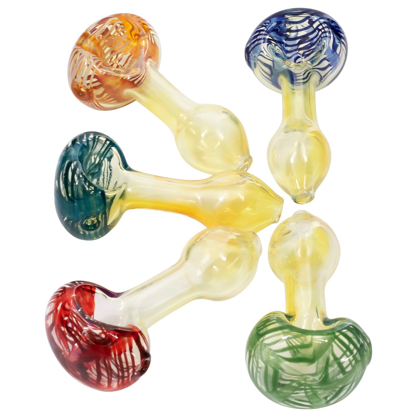 LA Pipes Color Cake Swirl Glass Pipe