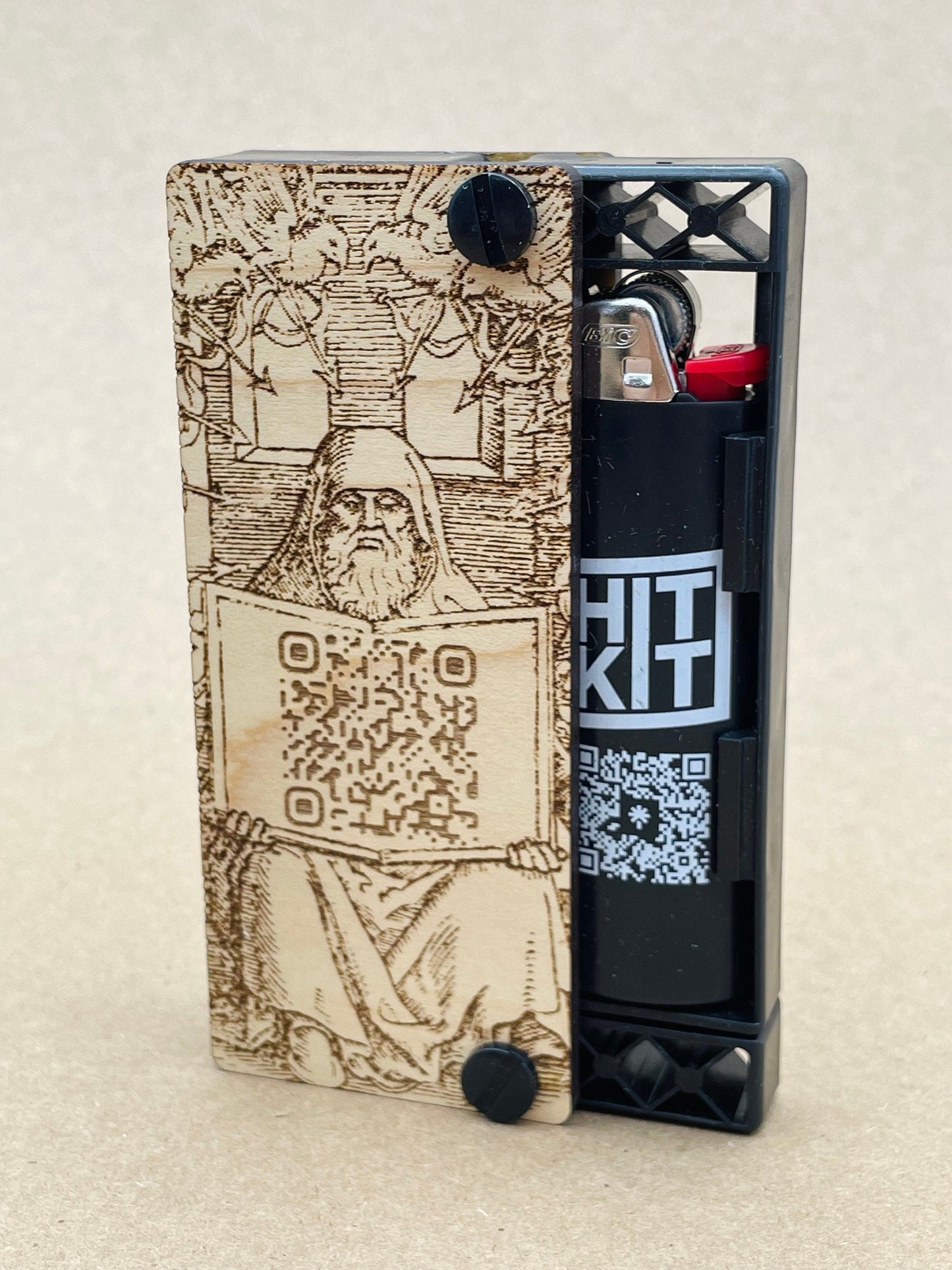 Hit Kit Swiss Kit  Portable Joint + Lighter Case.