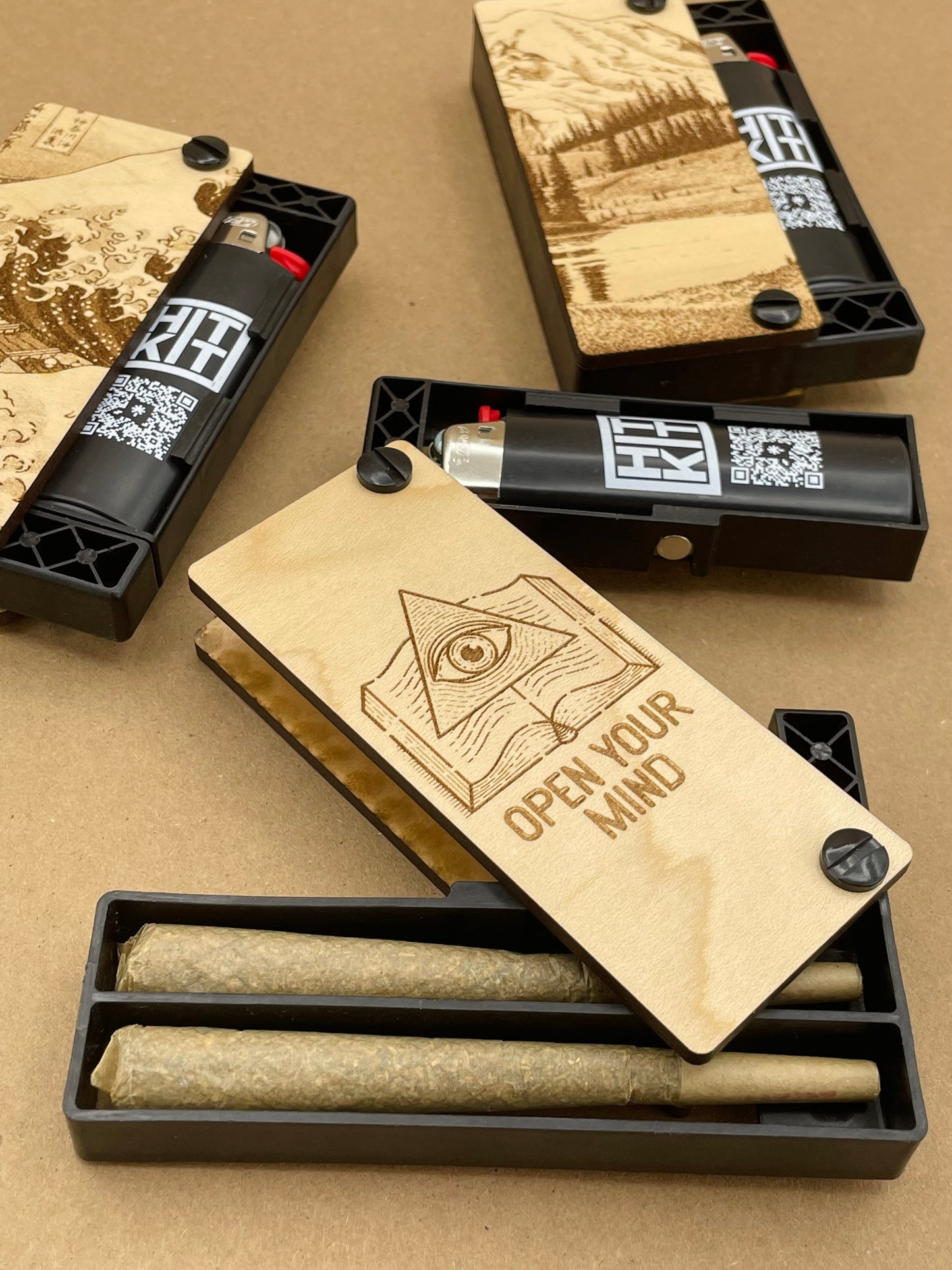 Hit Kit Swiss Kit  Portable Joint + Lighter Case.