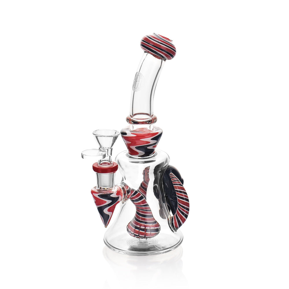 High Society - Tulu Premium Wig Wag Concentrate Rig (Red & Black)