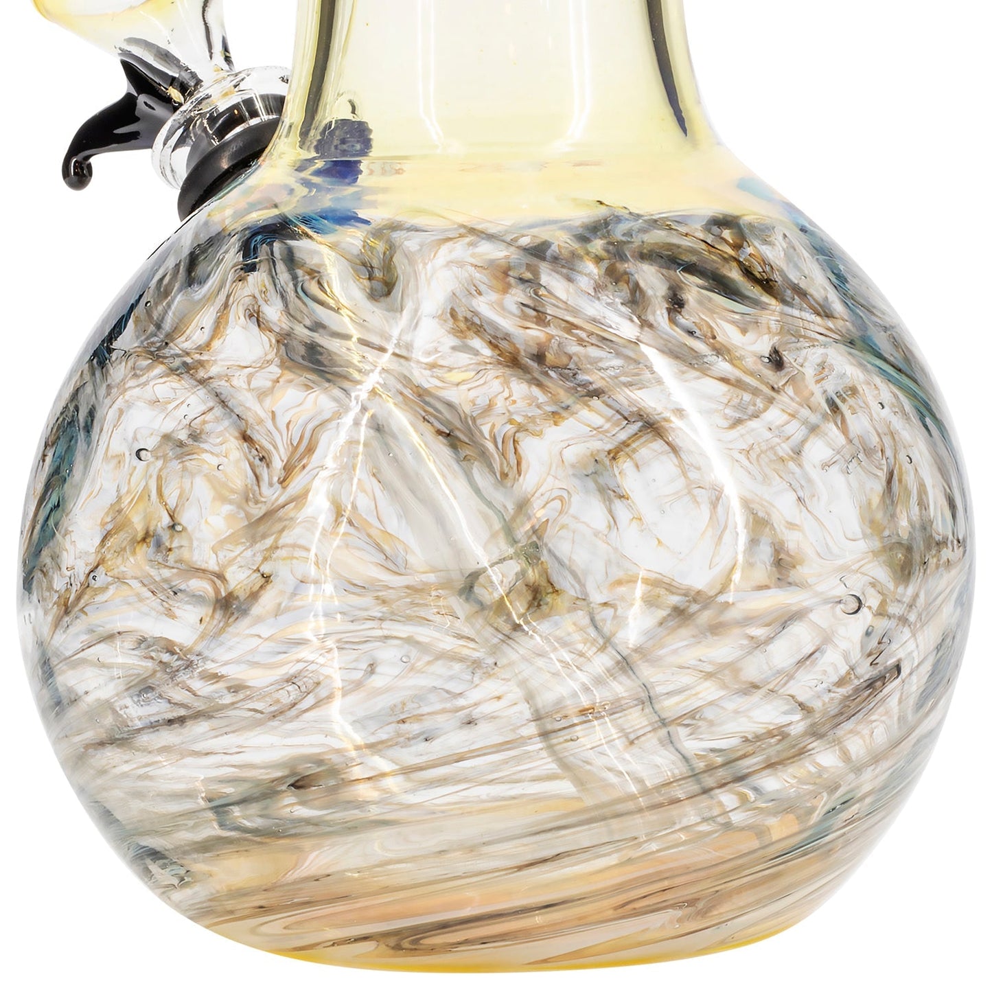 LA Pipes Raked Tiger Stripe Accented Beaker Bong