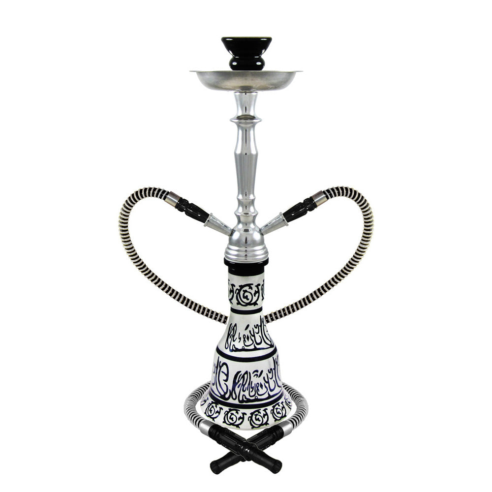 20" Hieros 2-Hose Premium Hookah - Colors Vary