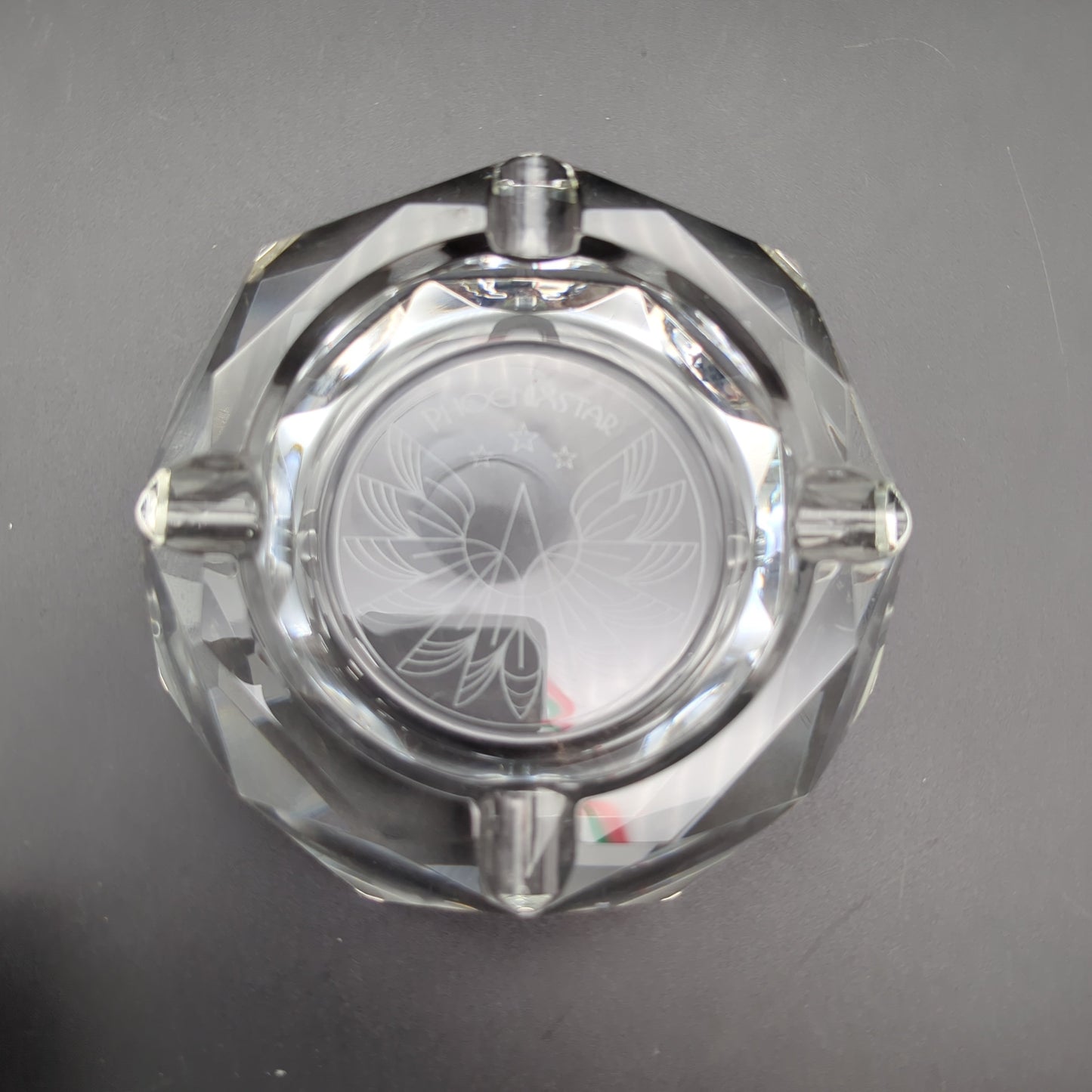 Phoenix 4" Thick Crystal Ashtray